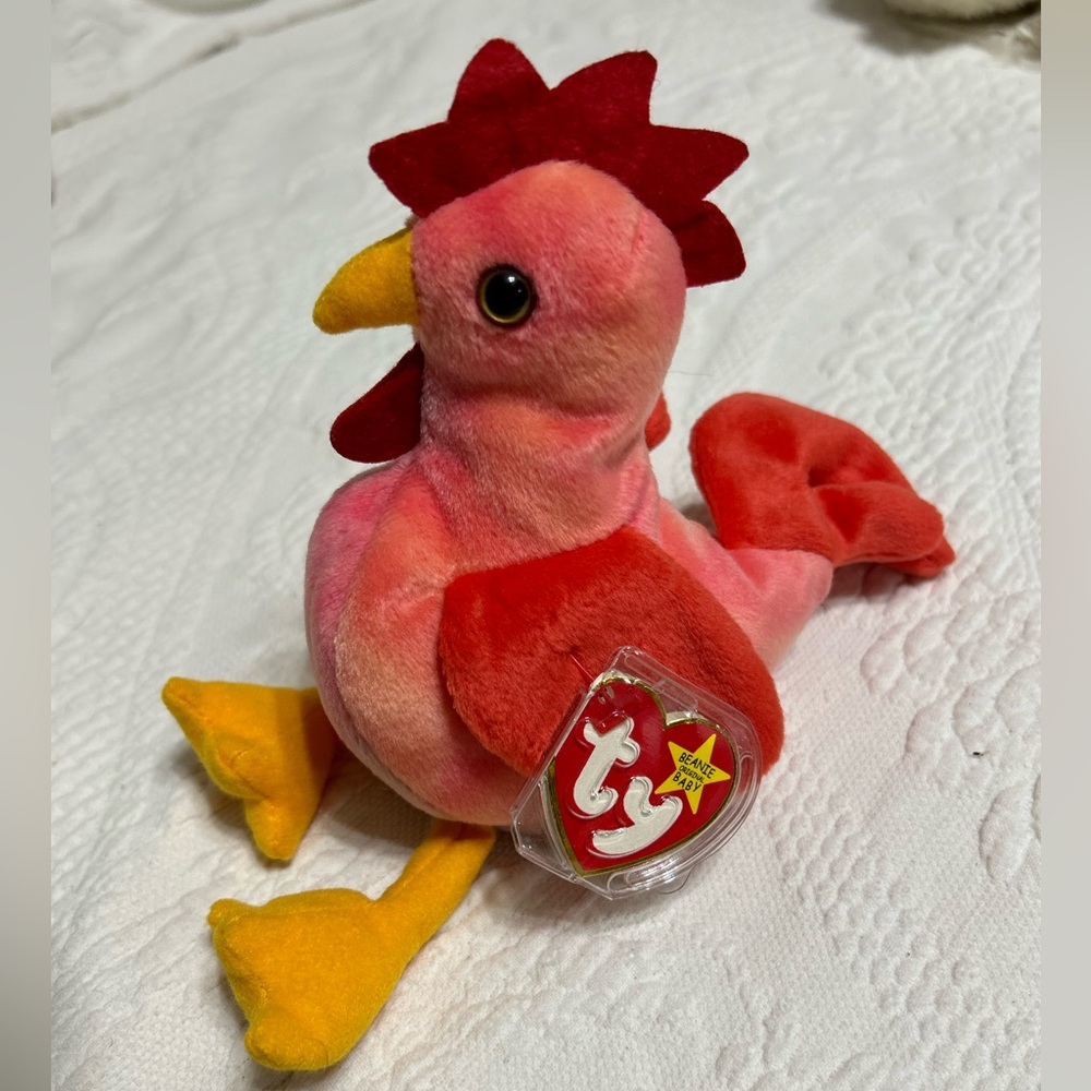 TY beanie baby Strut the Rooster collectible ￼